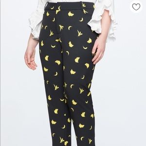 Kady Print Fitted Crepe Pant Eloquii